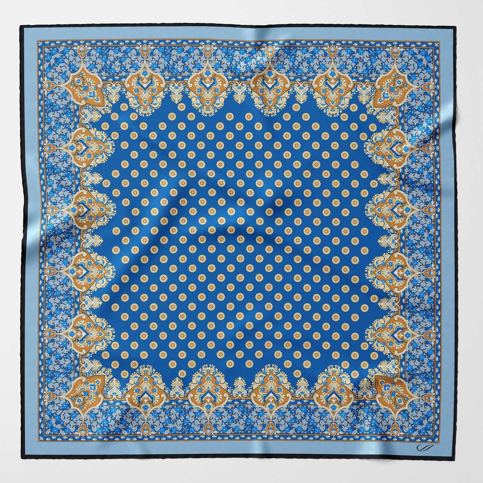Filippo - Silk Neckerchief - Azure - My Men's Shop