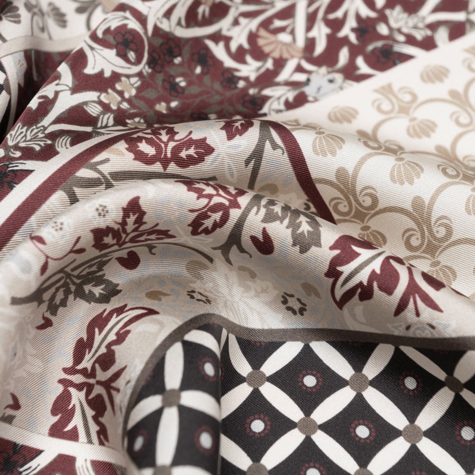 Napoli - Silk Neckerchief - Maroon - My Men's Shop