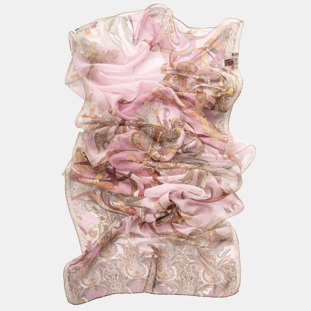 Alessandra - Long Silk Scarf - Cameo Pink - My Men's Shop