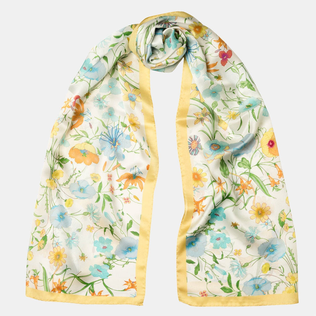 Primavera - Long Silk Scarf - Yellow - My Men's Shop