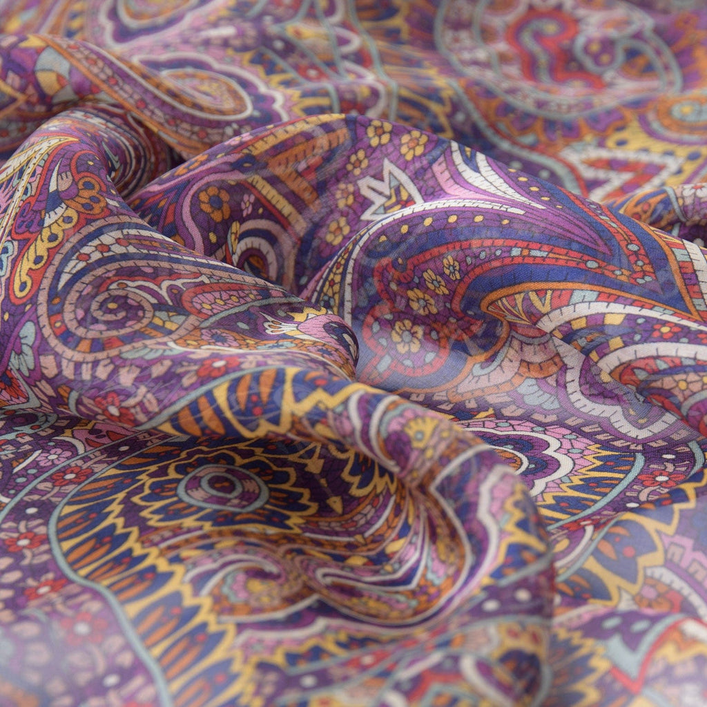 Ambra - Silk Scarf Shawl - Multicolored