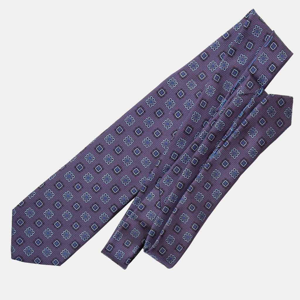 Trento - Silk Jacquard Tie - Plum - My Men's Shop