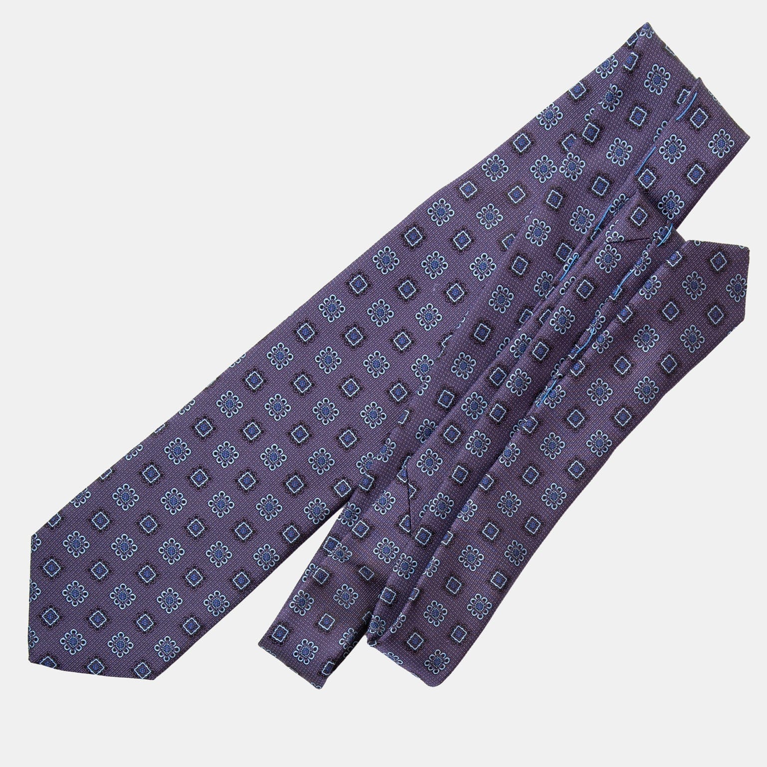Trento - Silk Jacquard Tie - Plum - My Men's Shop