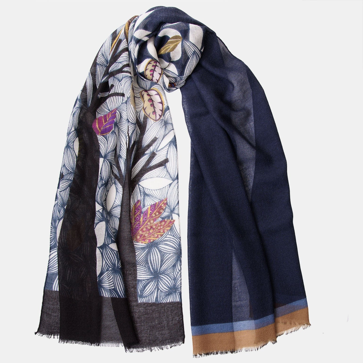 Bosco - Wool Scarf - Navy - My Men's Shop
