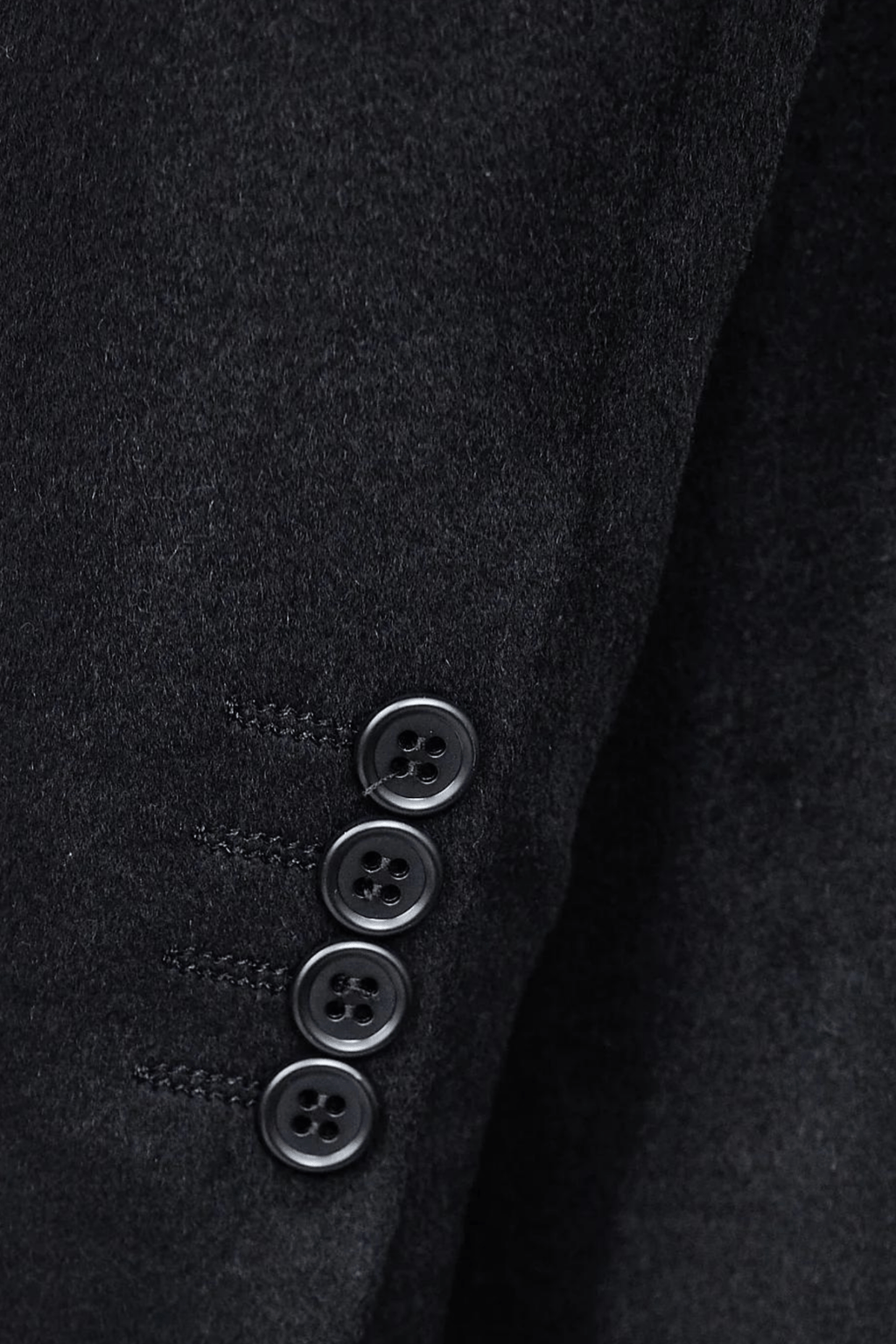 Luxury Overcoat Wool and Cashmere - Black - My Men's Shop