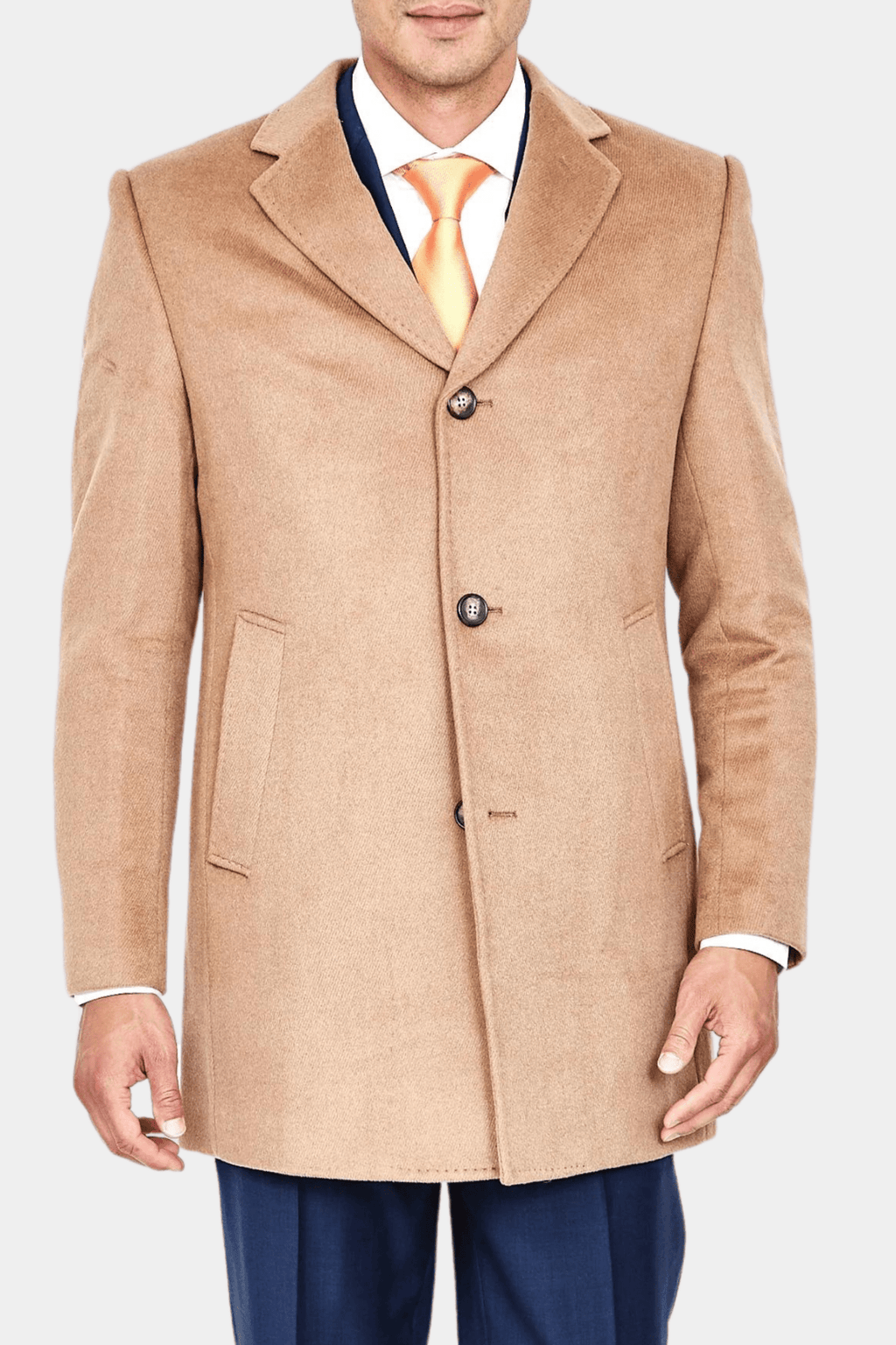 Luxury Overcoat Wool and Cashmere - Camel - My Men's Shop