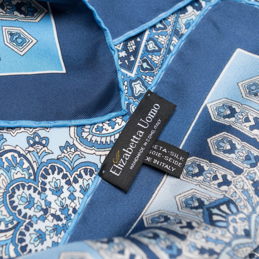 Messina - Silk Neckerchief - Azure - My Men's Shop