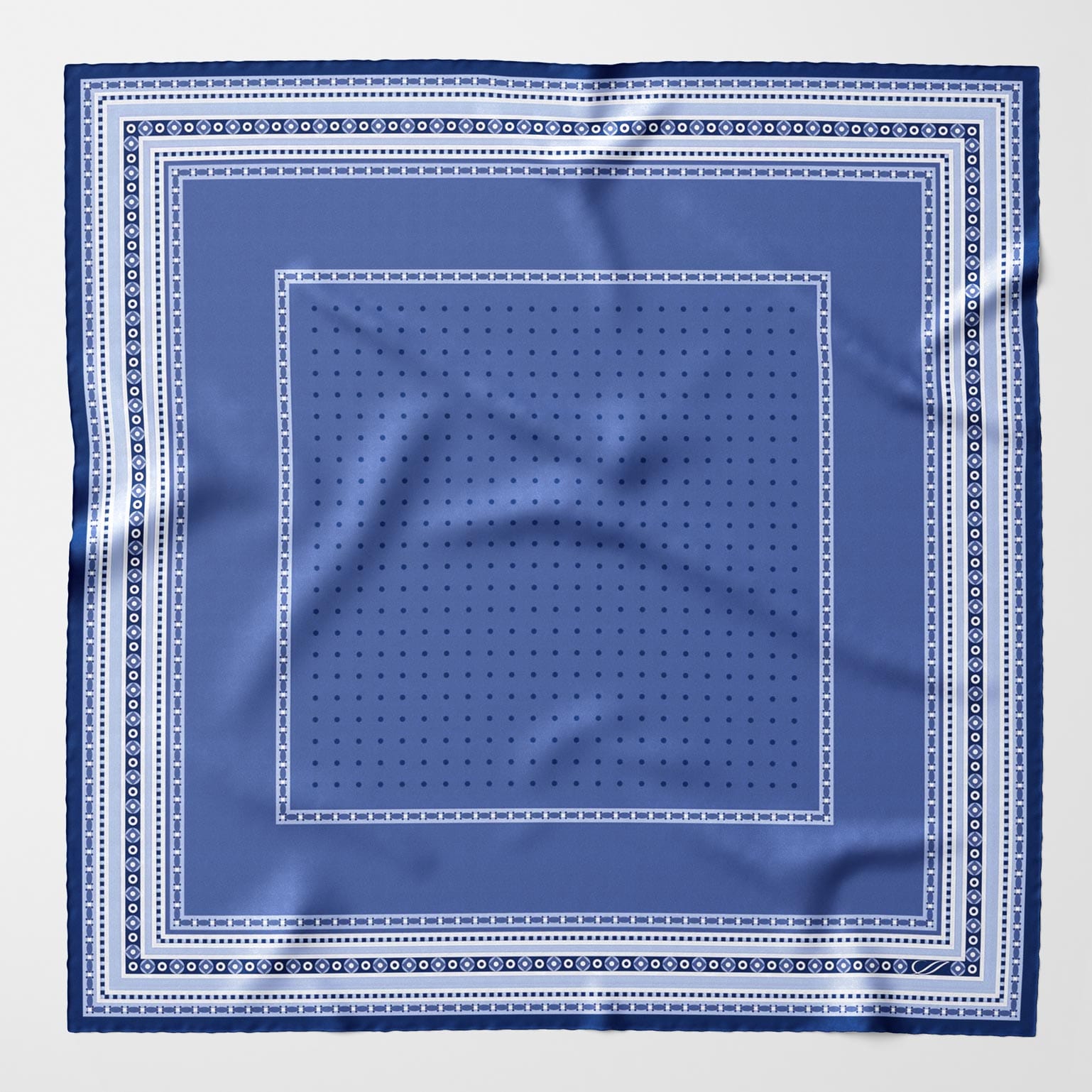 Verona - Silk Neckerchief - Blue - My Men's Shop