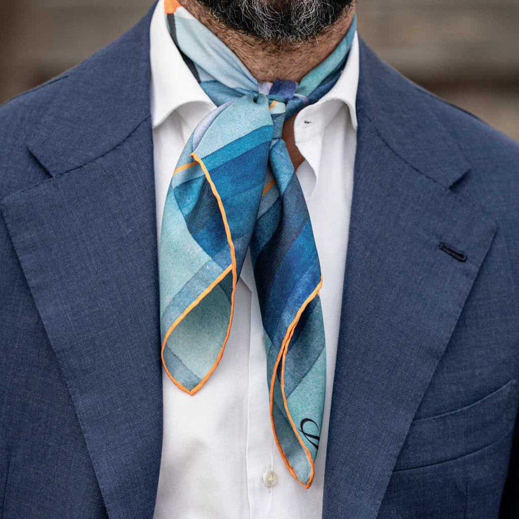 The Harbinger of Autumn - Silk Neckerchief - My Men's Shop