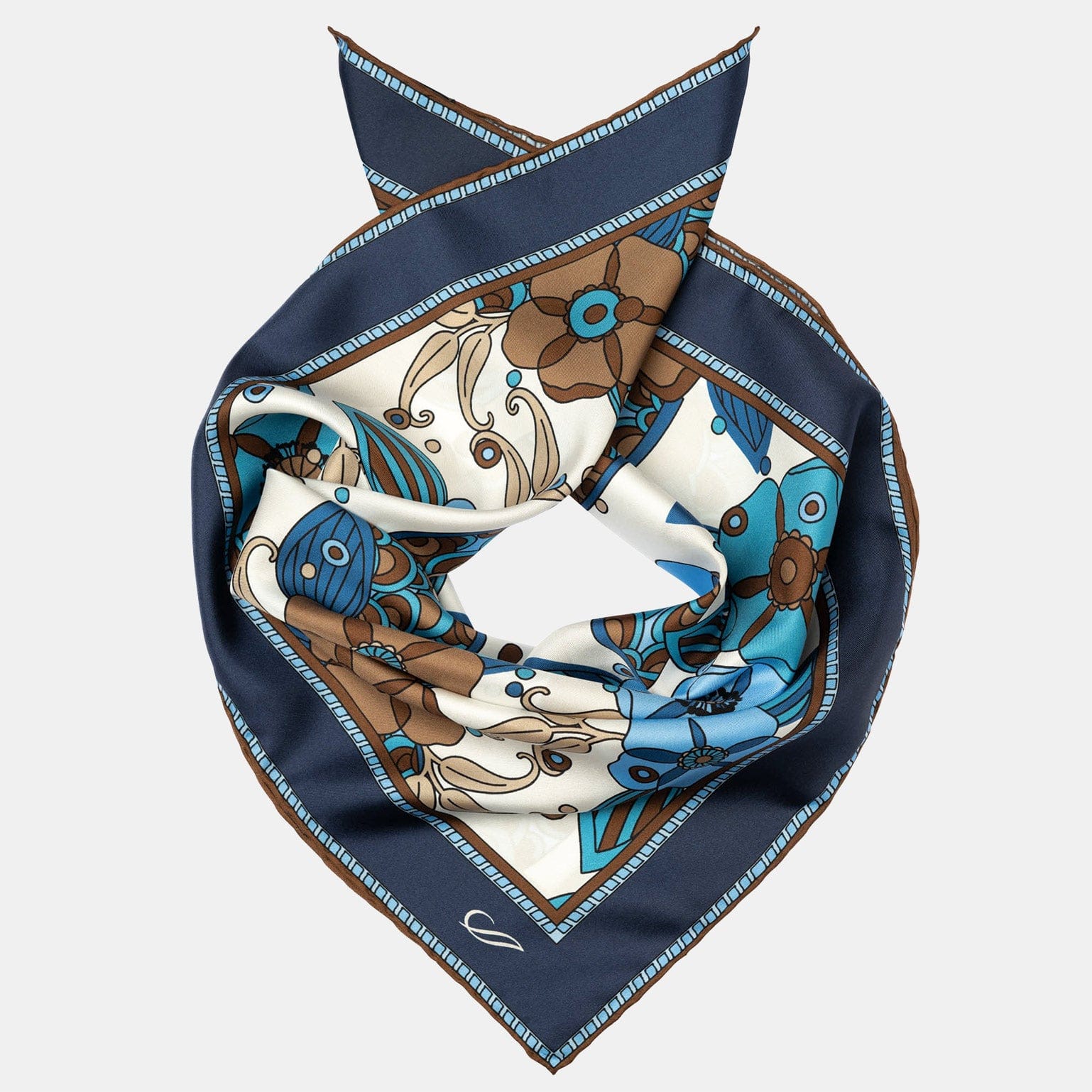 Lombardi - Silk Neckerchief - Blue - My Men's Shop