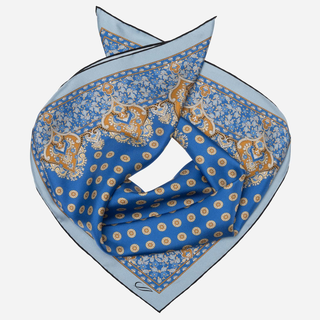 Filippo - Silk Neckerchief - Azure - My Men's Shop