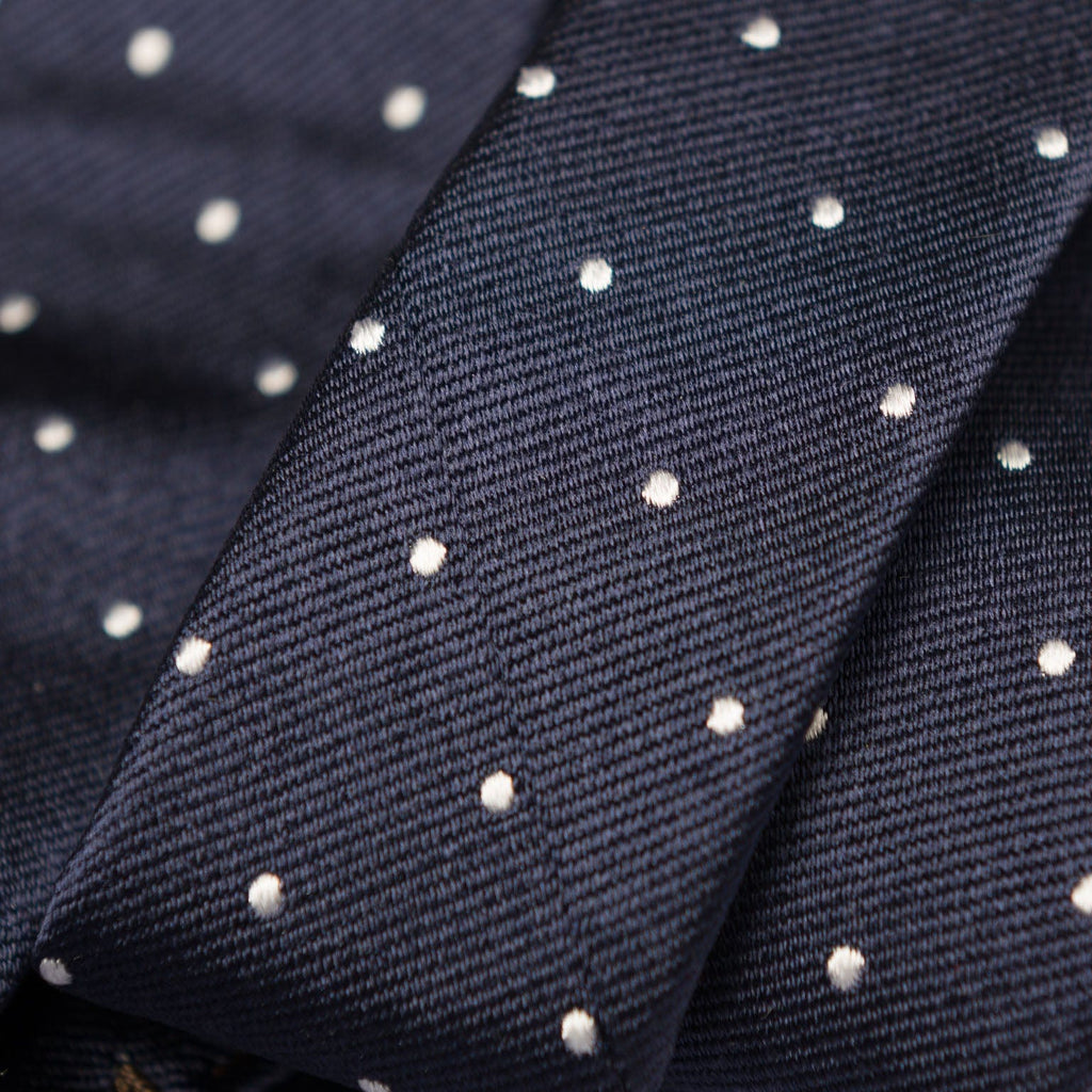 Pisa - Silk Jacquard Tie - Navy - My Men's Shop