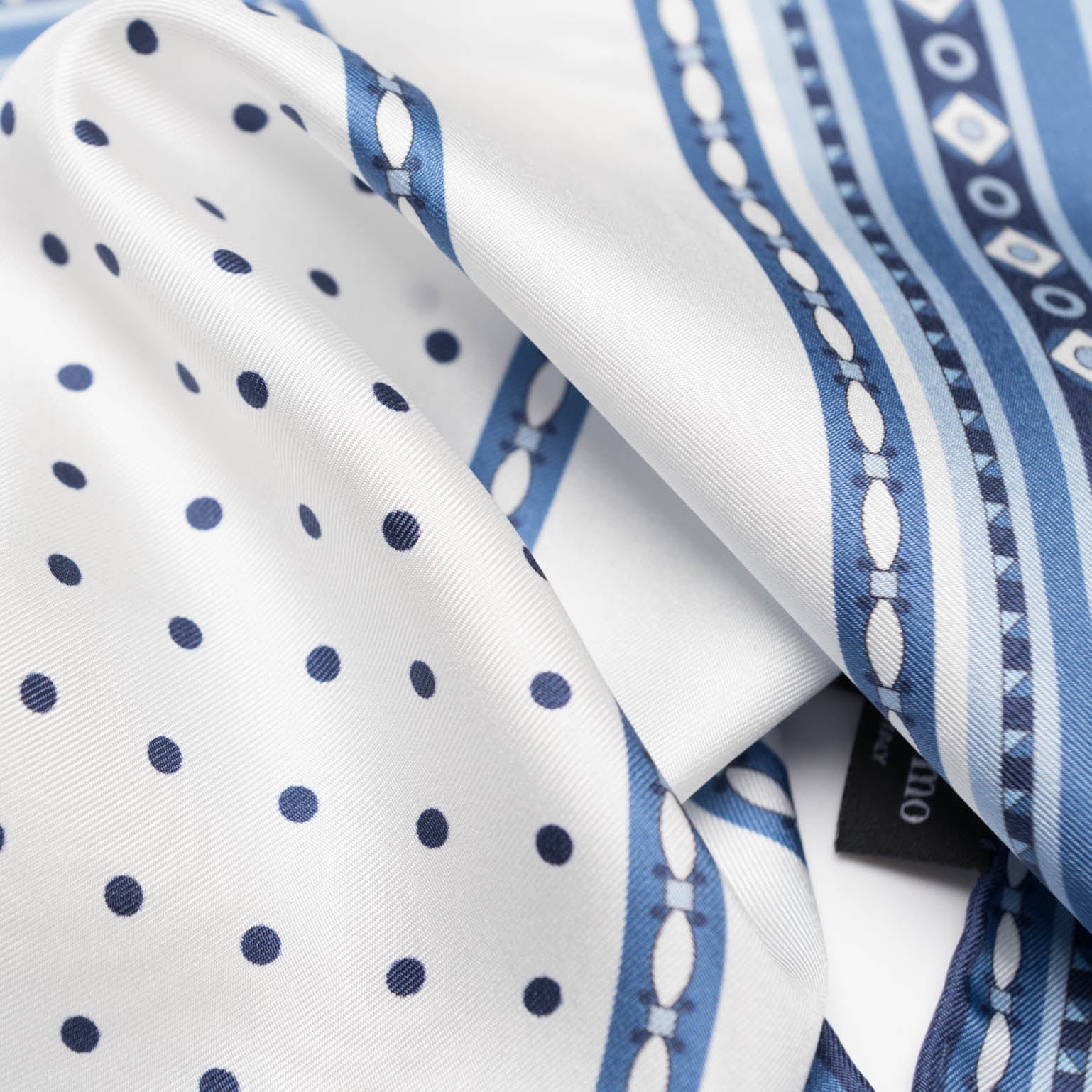 Pois - Silk Pocket Square - Blue - My Men's Shop