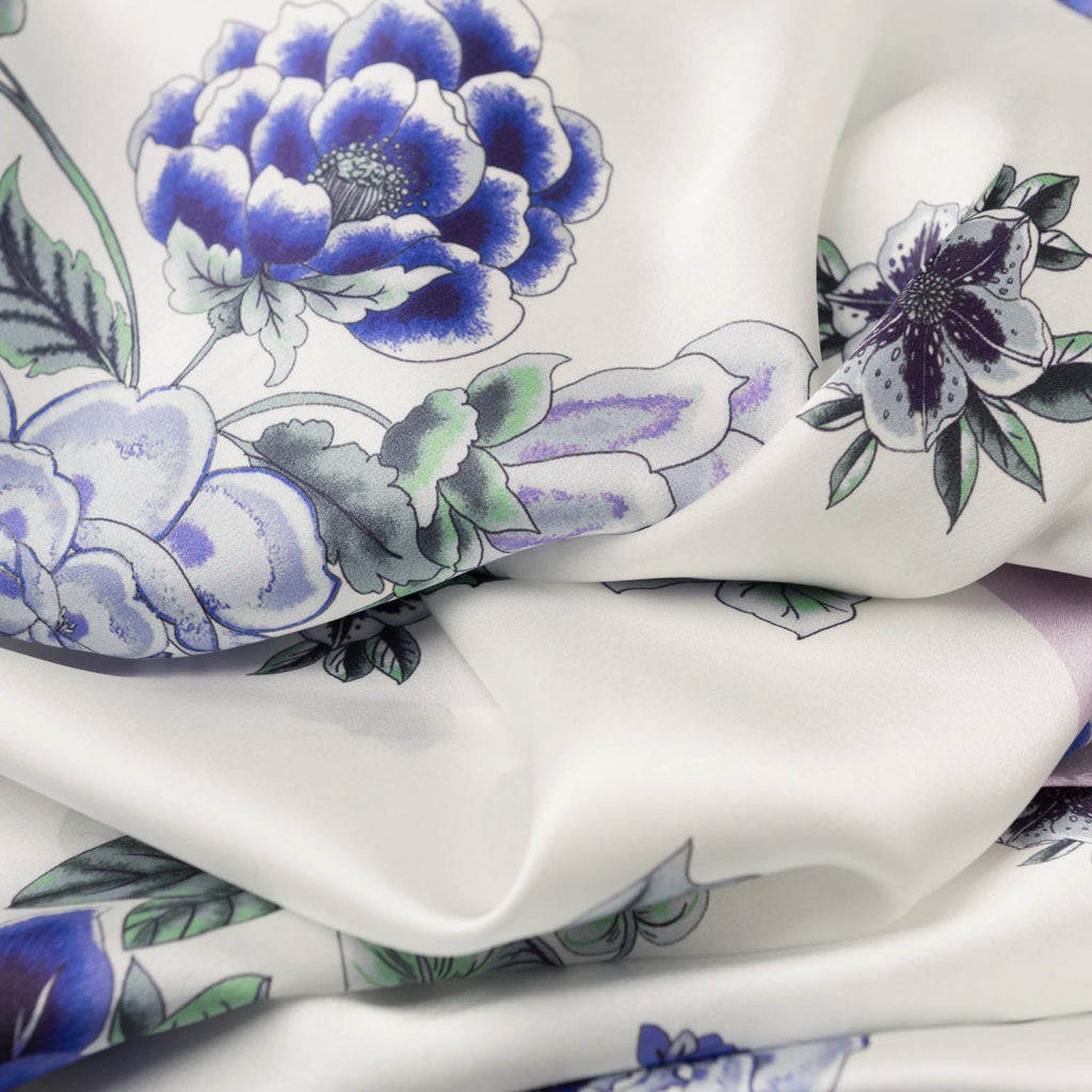 Bella - Silk Scarf Shawl - Purple Lavender