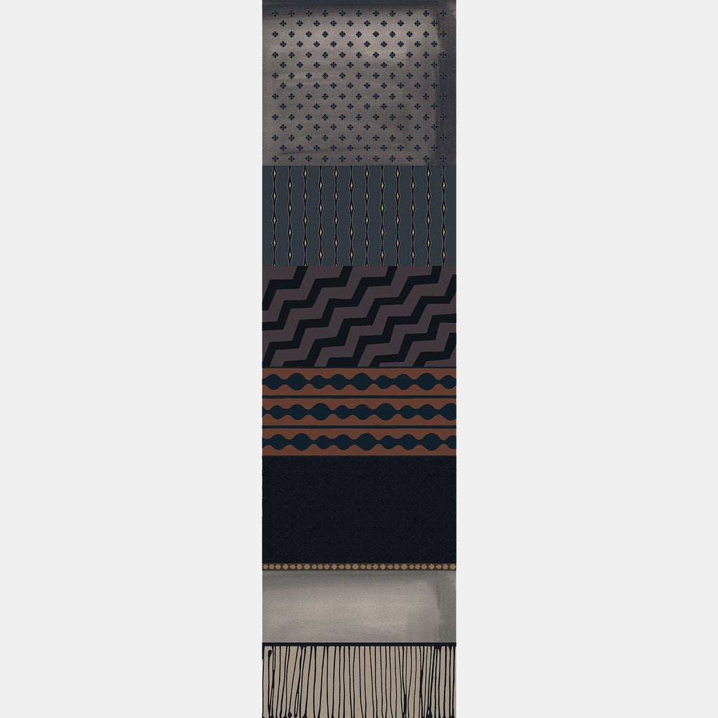 Atri - Long Silk Scarf - Plum - My Men's Shop