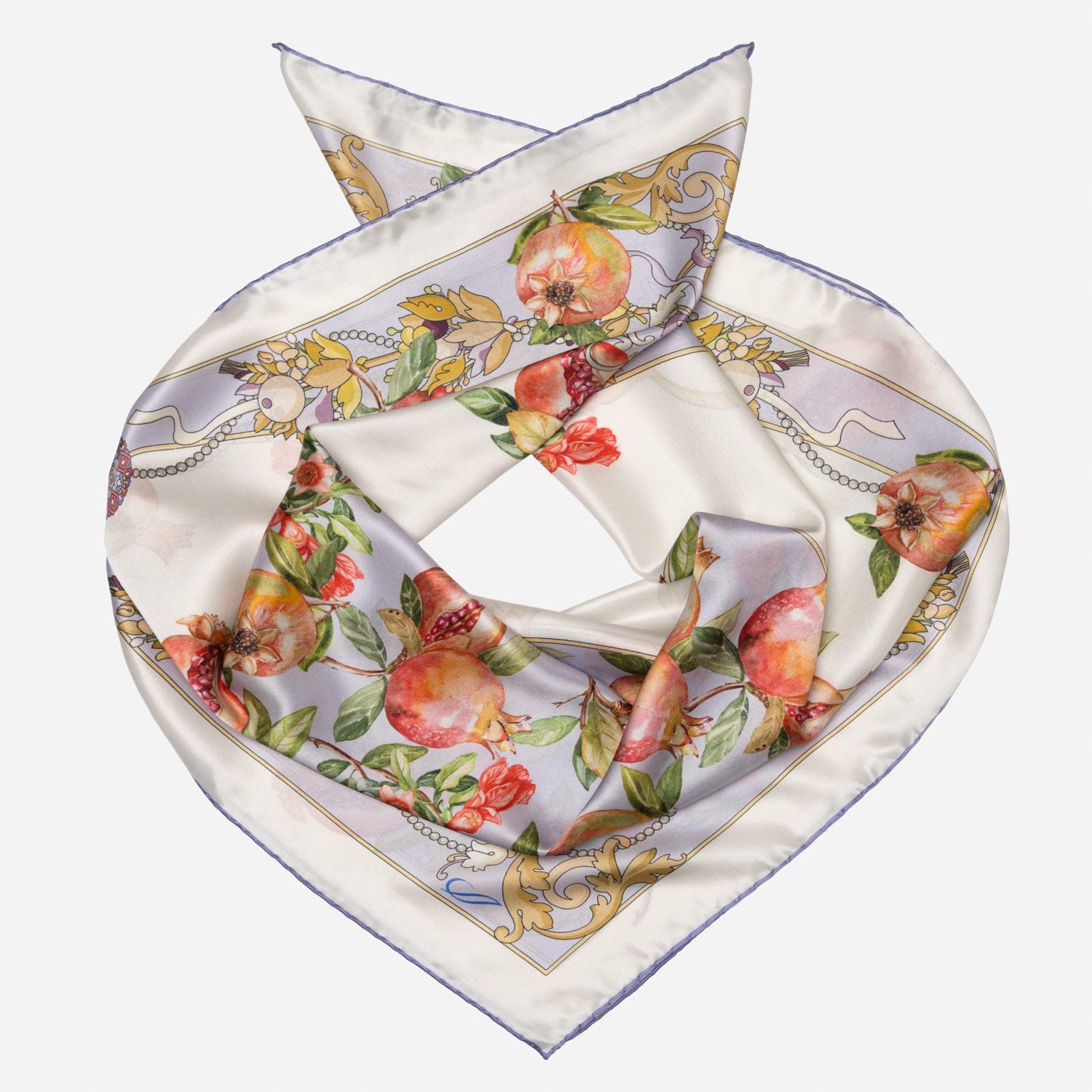 Melograno - Silk Foulard - Lavender - My Men's Shop