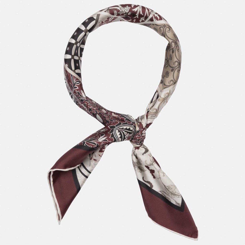 Napoli - Silk Neckerchief - Maroon - My Men's Shop