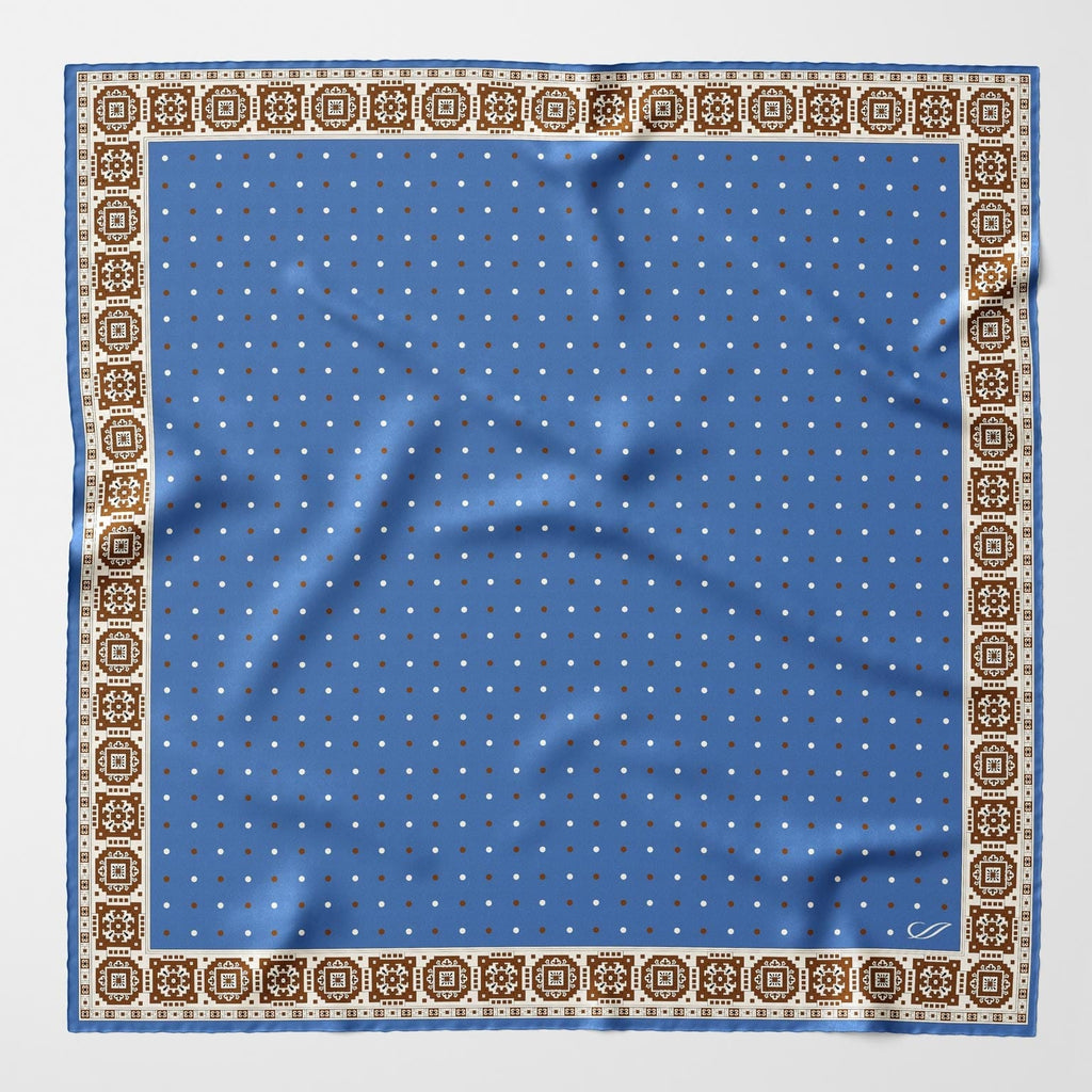 Bergamo - Silk Neckerchief - Blue