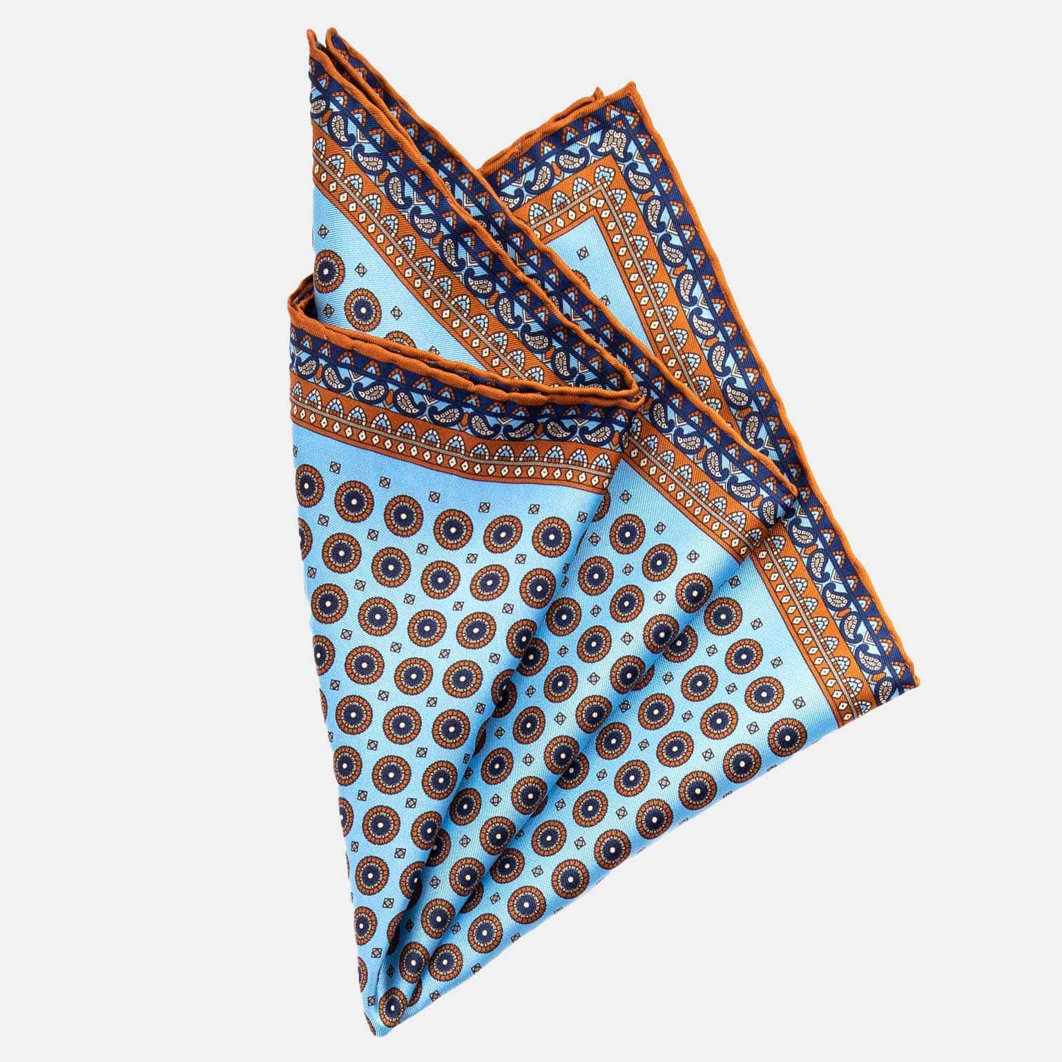 Imola - Silk Pocket Square - Sky Blue - My Men's Shop