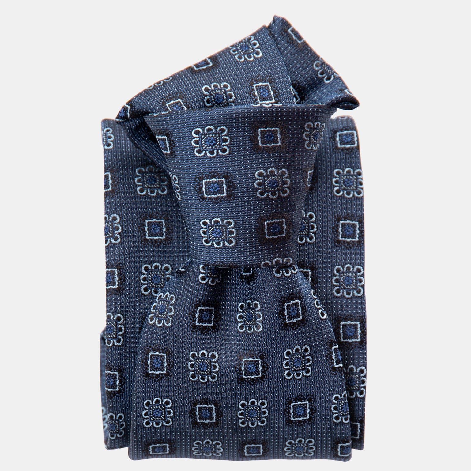 Trento - Silk Jacquard Tie - Blue