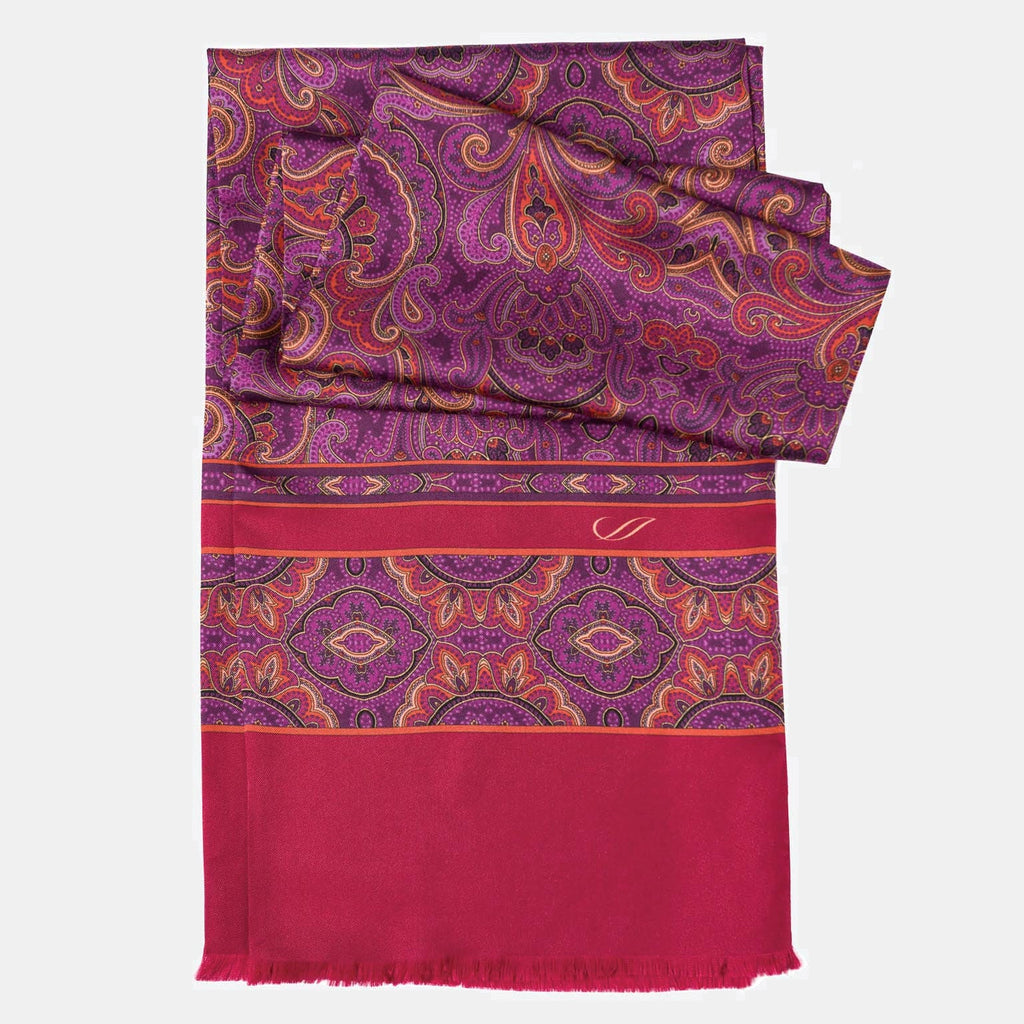 Ferrara - Silk Scarf - Magenta - My Men's Shop