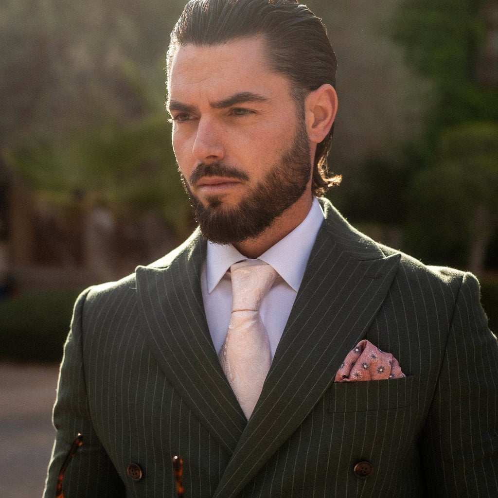 Montecarlo - Silk Jacquard Tie - Pink - My Men's Shop