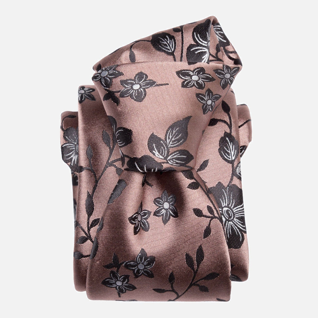 Silvio - Silk Jacquard Tie - Dusty Rose - My Men's Shop