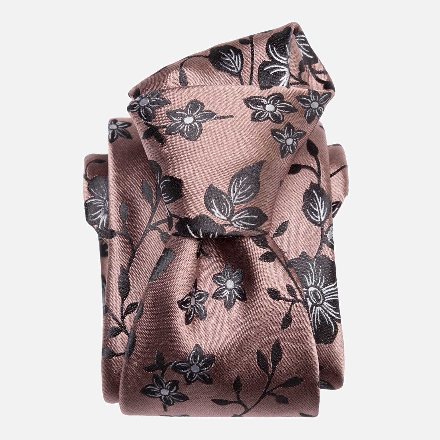 Silvio - Silk Jacquard Tie - Dusty Rose - My Men's Shop