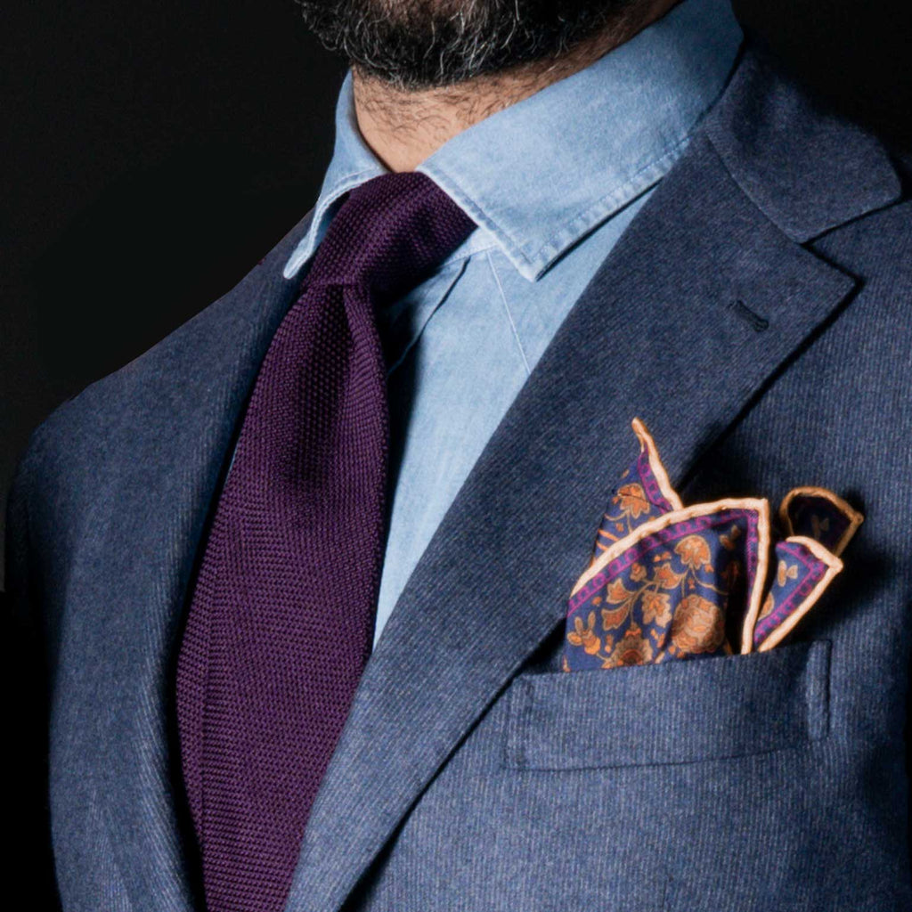 Plum - Silk Grenadine Tie - My Men's Shop