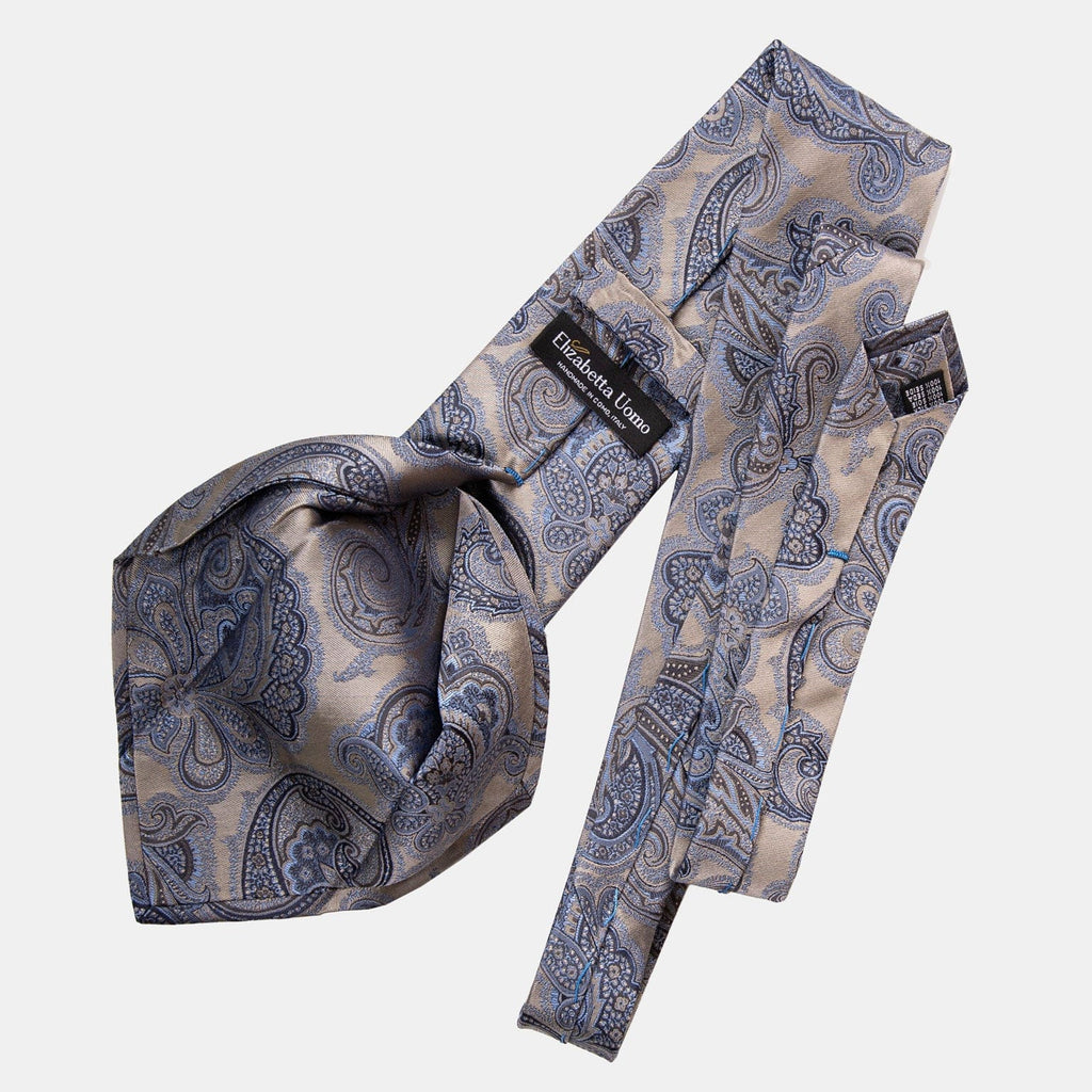 Cortina - Silk Jacquard Tie - Warm Pewter - My Men's Shop