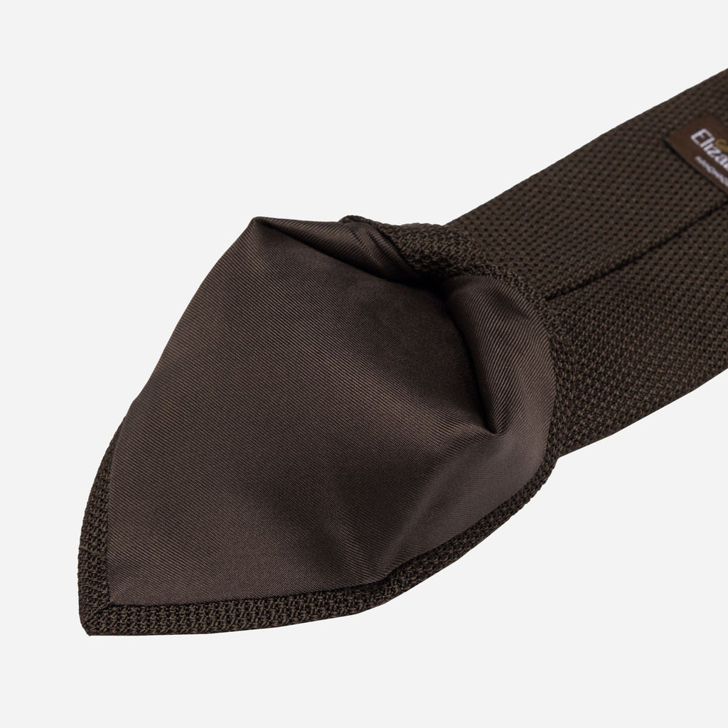 Mocha - Brown Silk Grenadine Tie