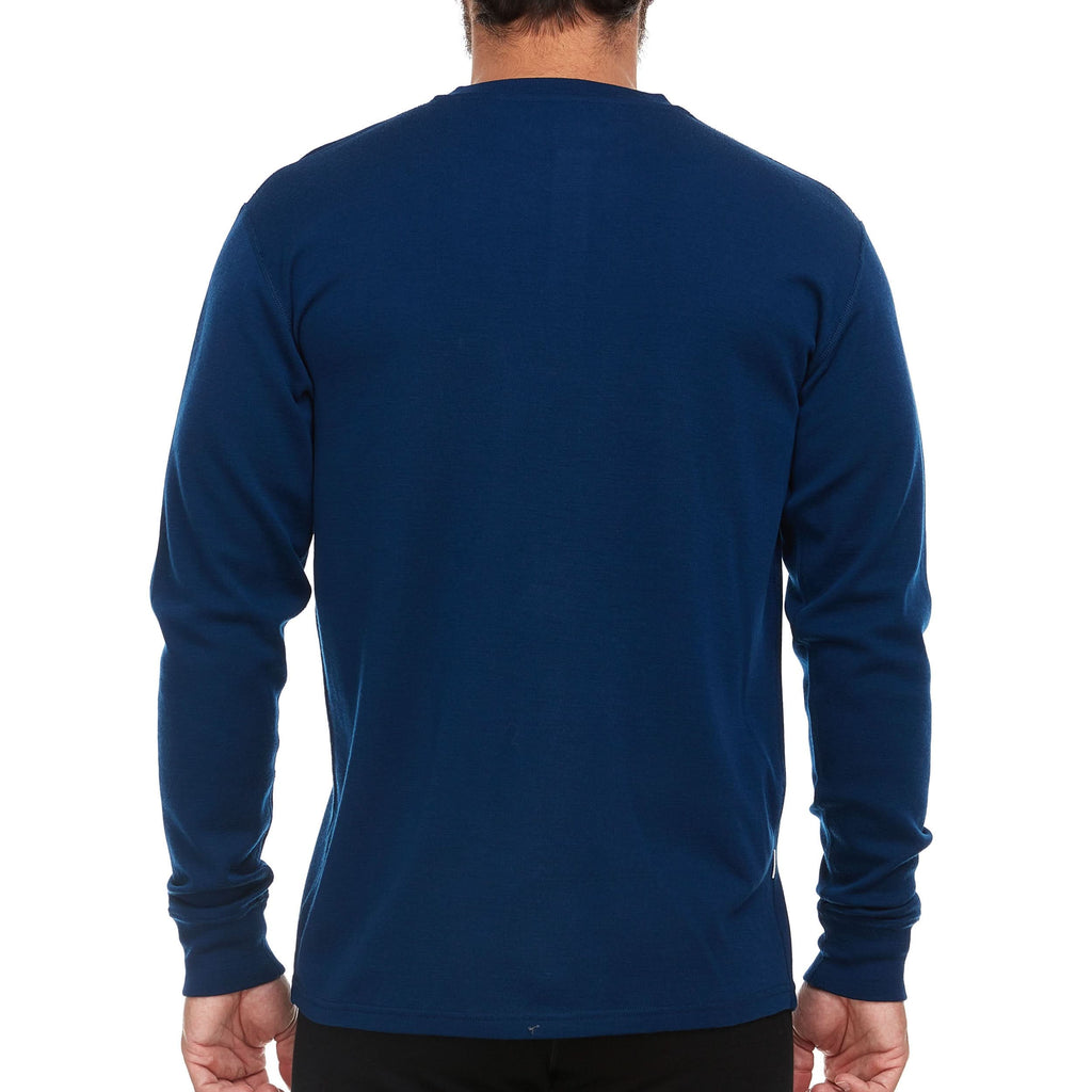 Midweight - Men's Long Sleeve Henley 100% Merino Wool - My Men's Shop
