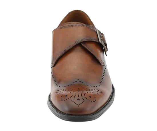 ASHER GREEN - AG1274 LEATHER MONK SLIP ON - My Men's Shop