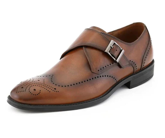 ASHER GREEN - AG1274 LEATHER MONK SLIP ON - My Men's Shop