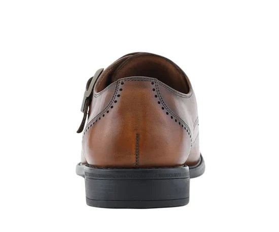ASHER GREEN - AG1274 LEATHER MONK SLIP ON - My Men's Shop