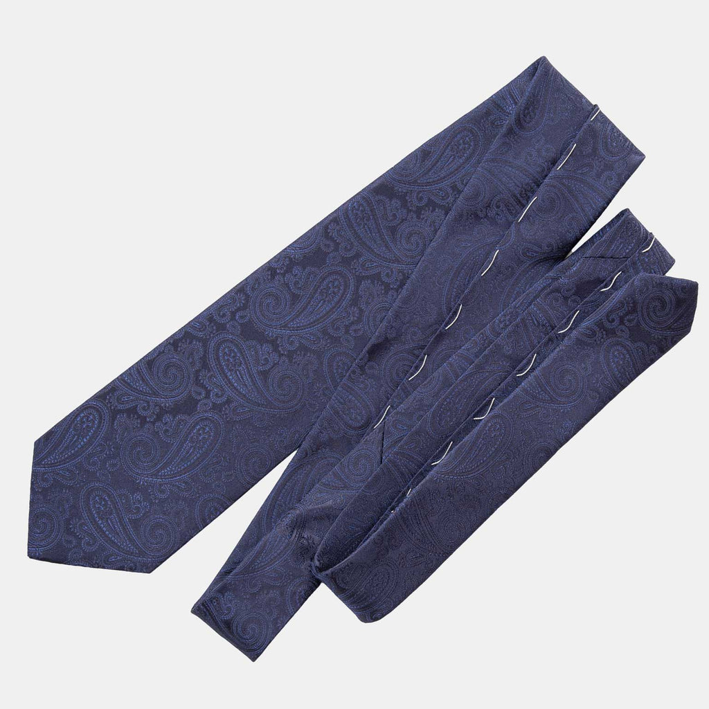 Soave - Silk Jacquard Tie - Midnight Blue - My Men's Shop