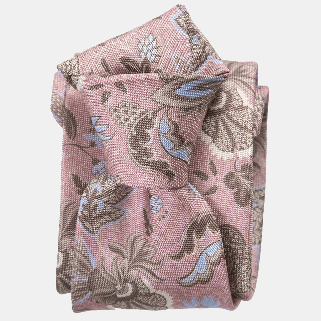 Medici - Printed Silk Tie - Pink - My Men's Shop