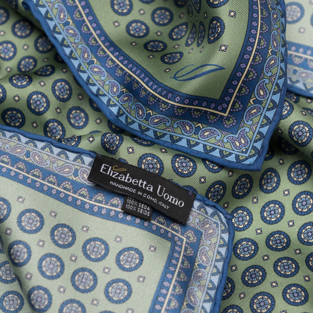 Toscana - Silk Neckerchief - Pistachio - My Men's Shop