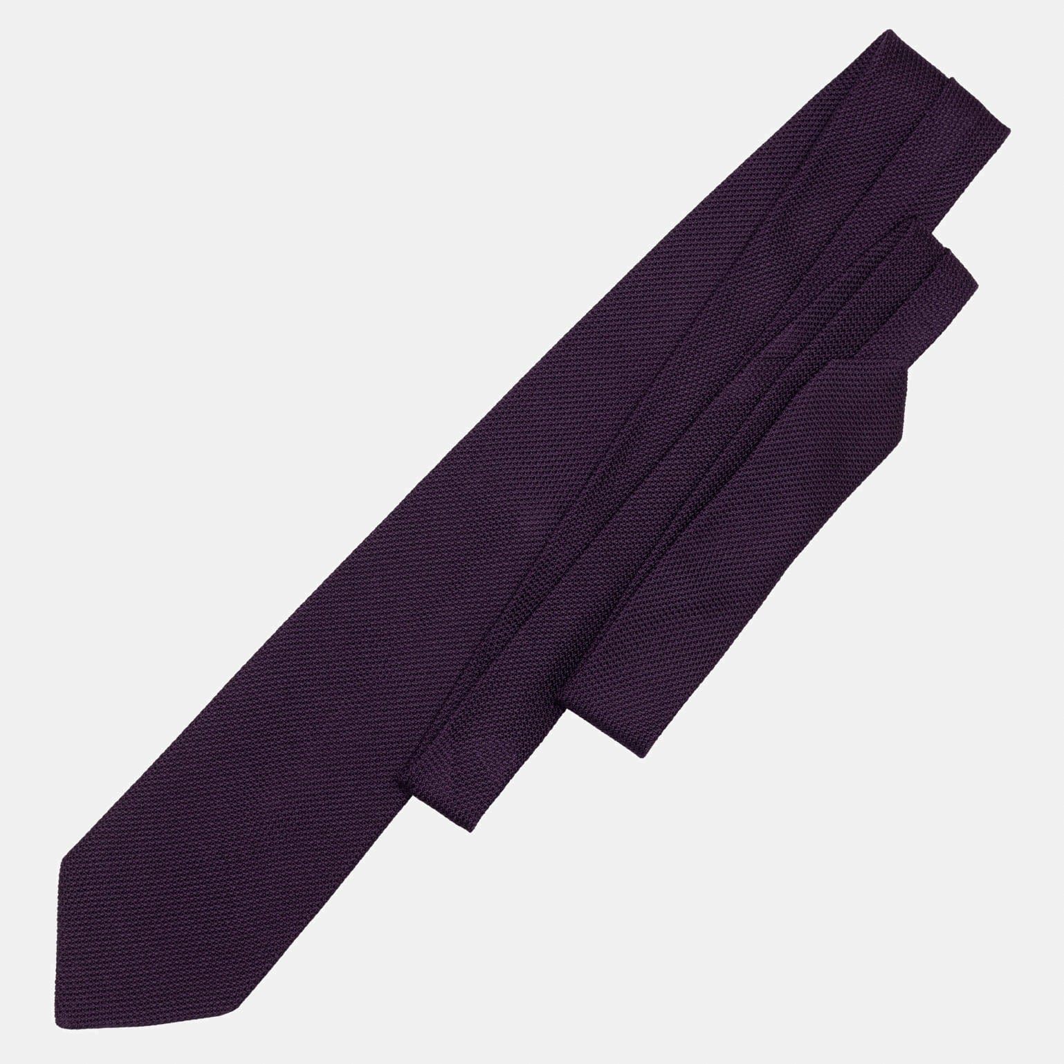 Plum - Silk Grenadine Tie - My Men's Shop