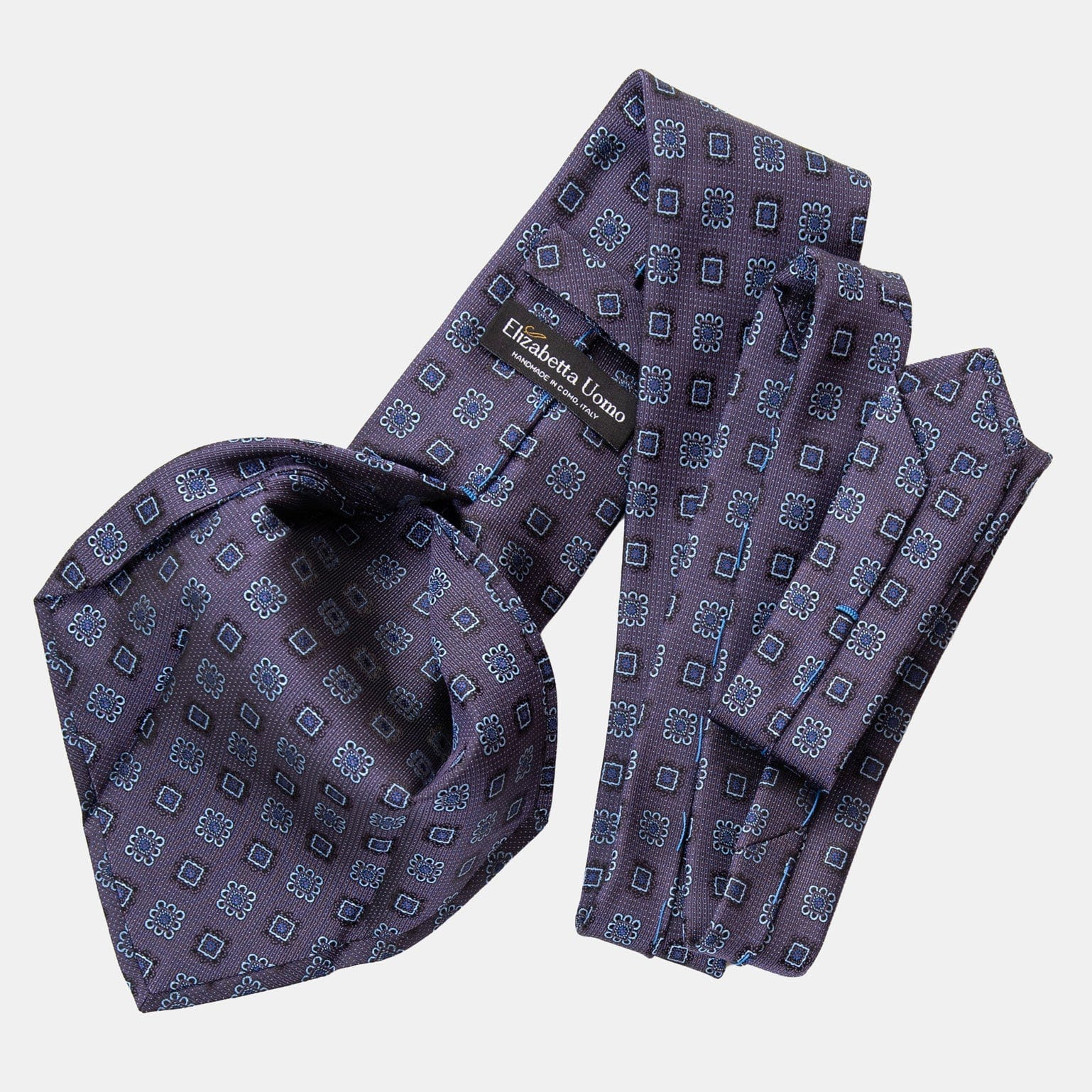 Trento - Silk Jacquard Tie - Plum - My Men's Shop