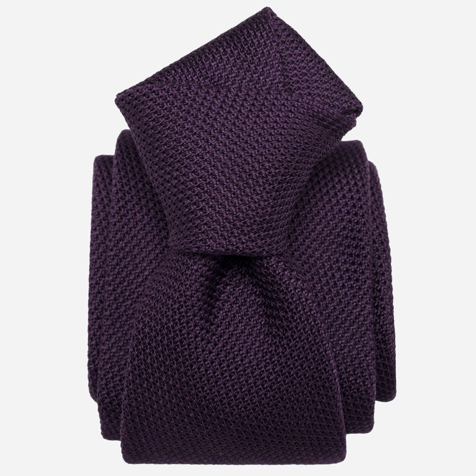 Plum - Silk Grenadine Tie - My Men's Shop