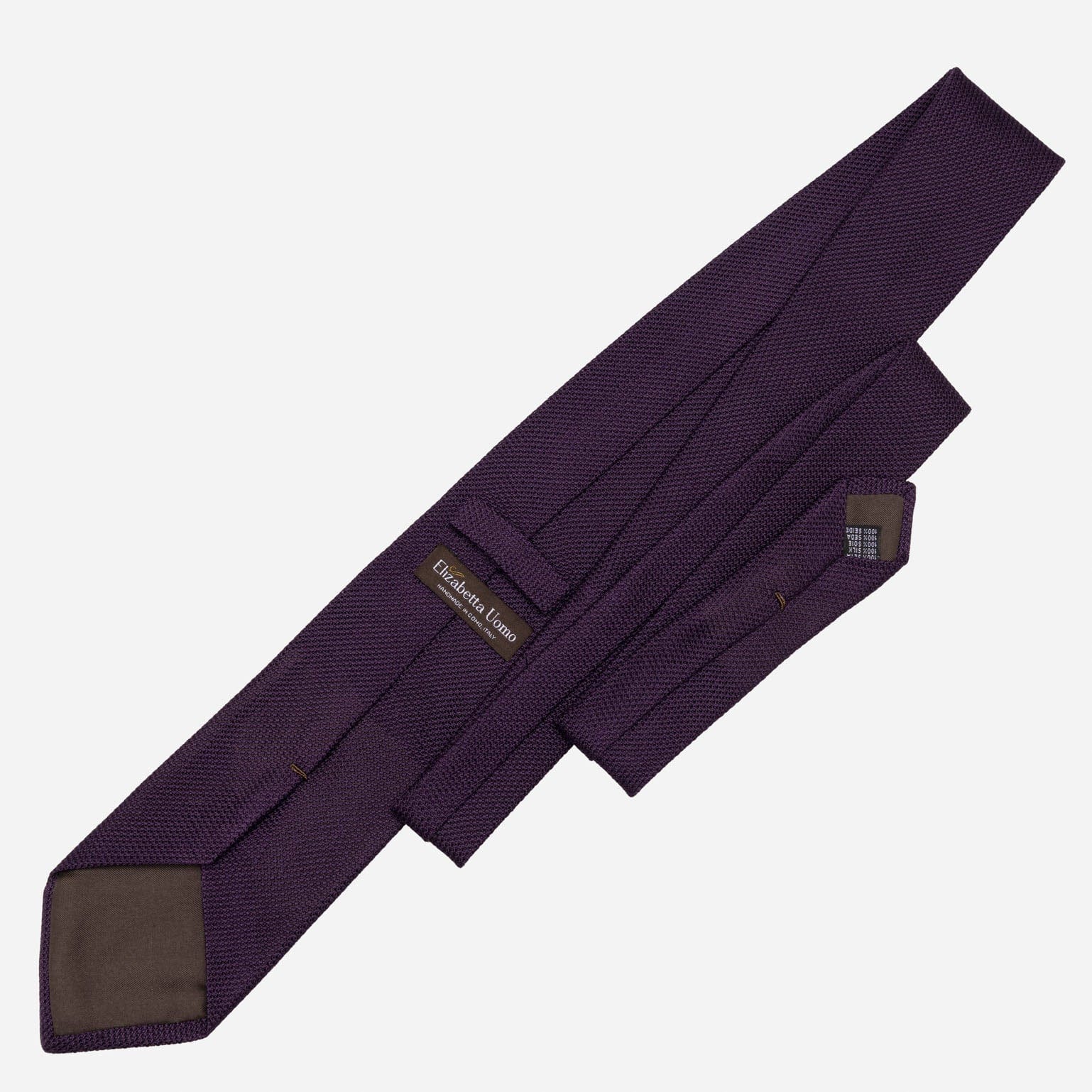 Plum - Silk Grenadine Tie - My Men's Shop