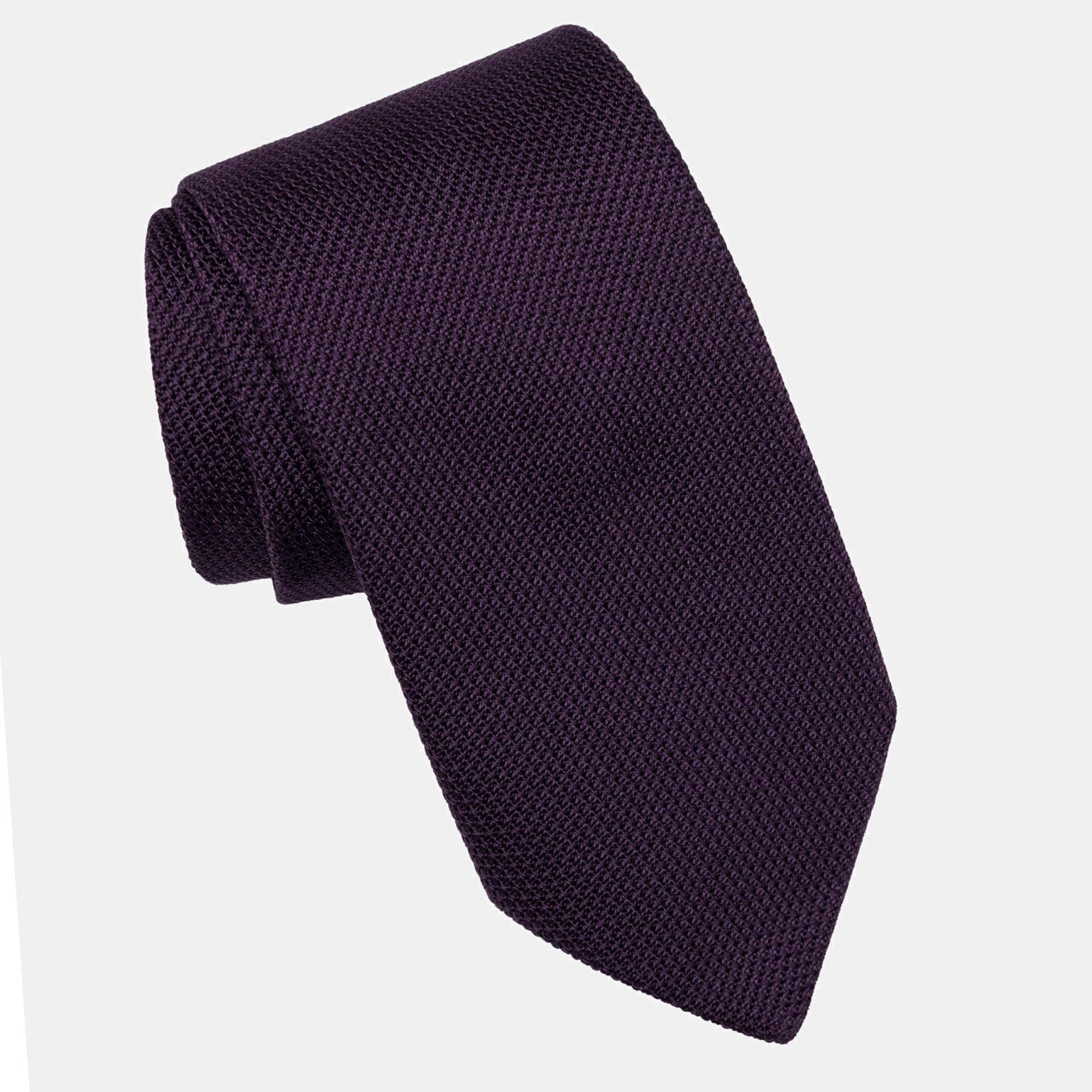 Plum - Silk Grenadine Tie - My Men's Shop