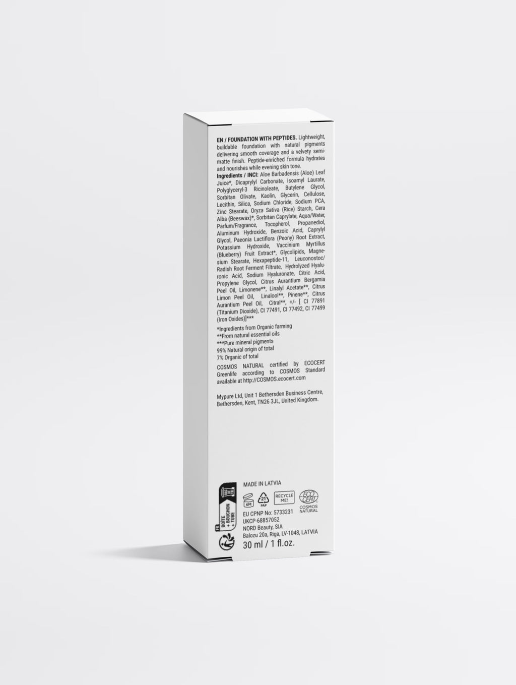 Foundation with Peptides 05 Fair Neutral SOHO New Collection BYMANYC ® New York