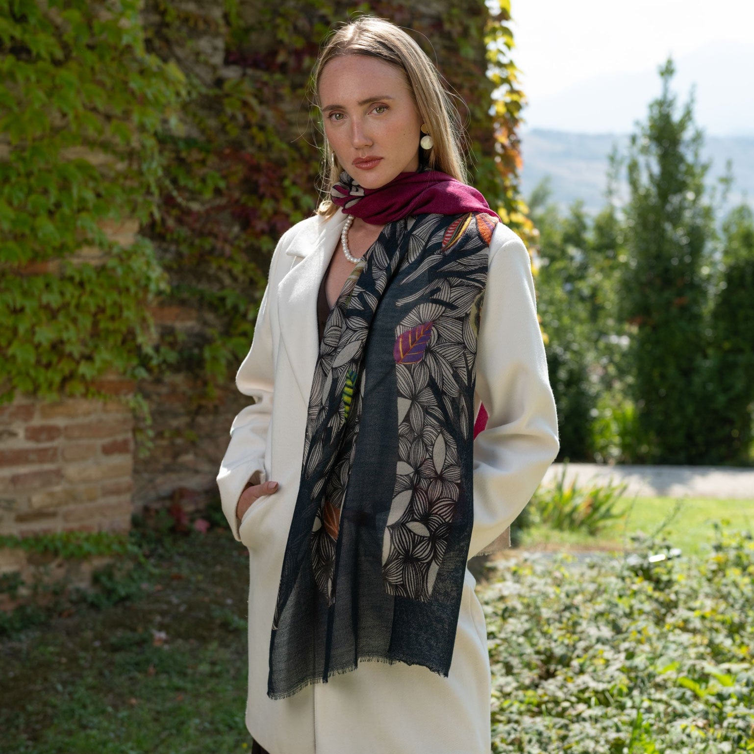 Bosco - Wool Scarf - Raspberry - My Men's Shop