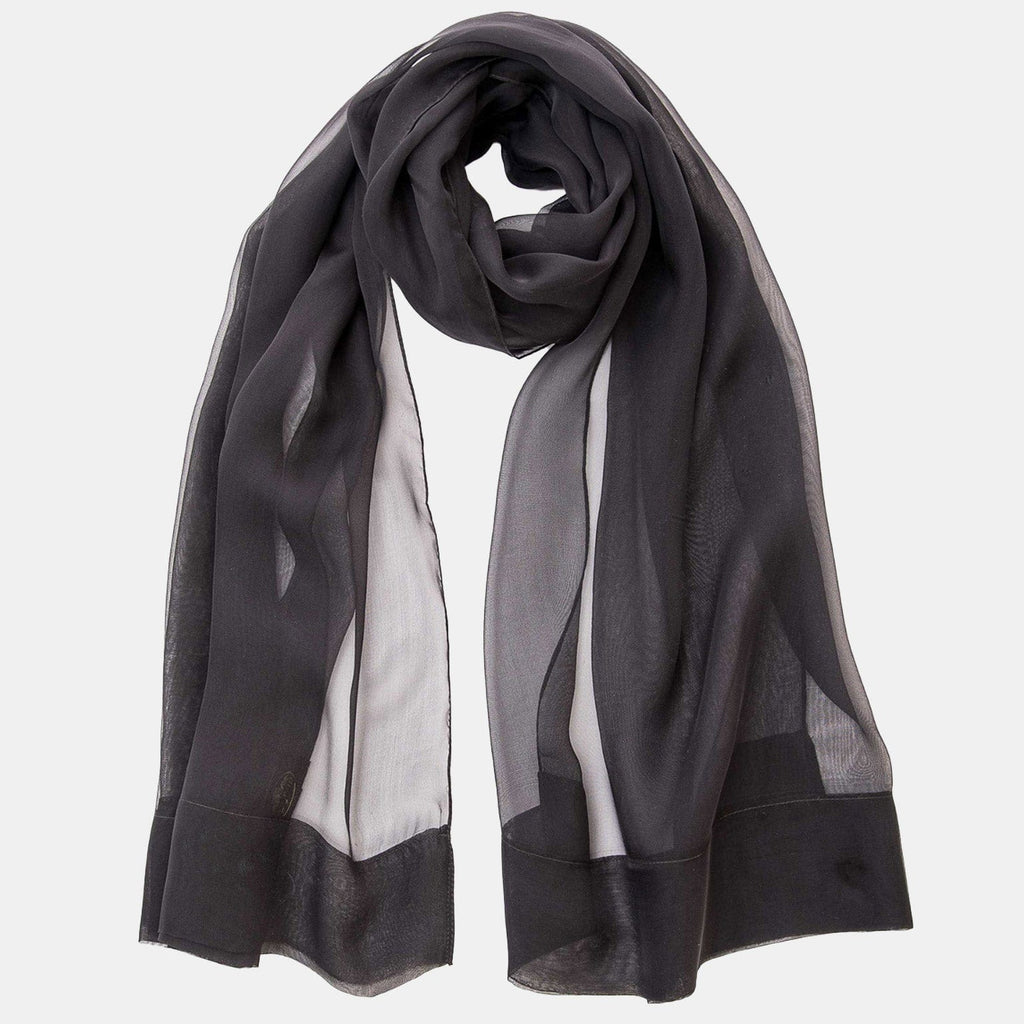 Carmen - Silk Scarf Shawl - Black - My Men's Shop