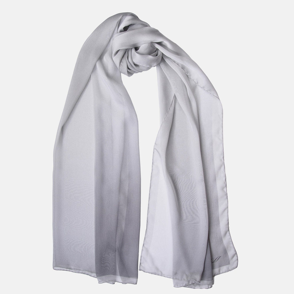 Sophia - Silk Scarf Shawl - Silver Pearl - My Men's Shop