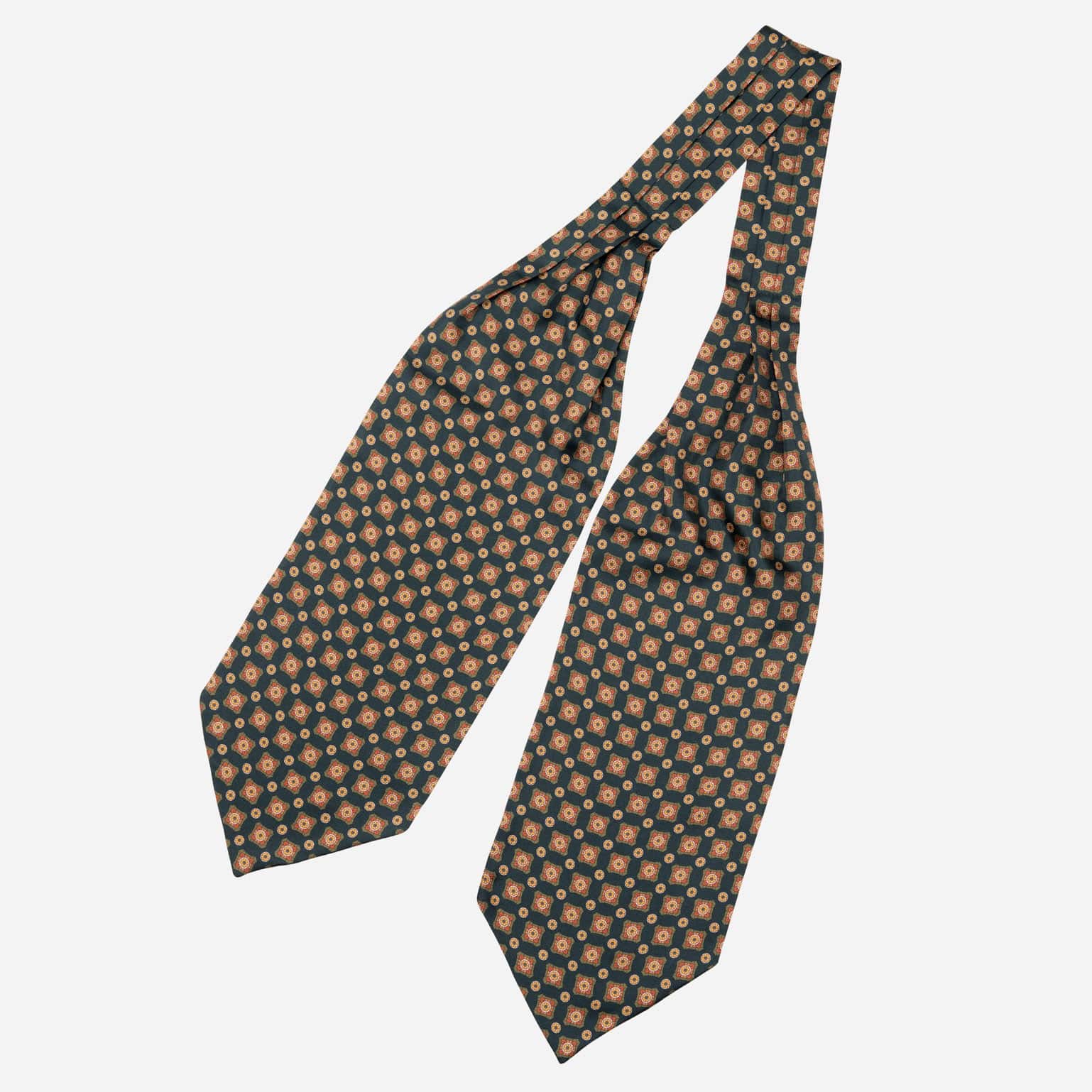 Barberini - Silk Ascot Cravat Tie - Forest - My Men's Shop