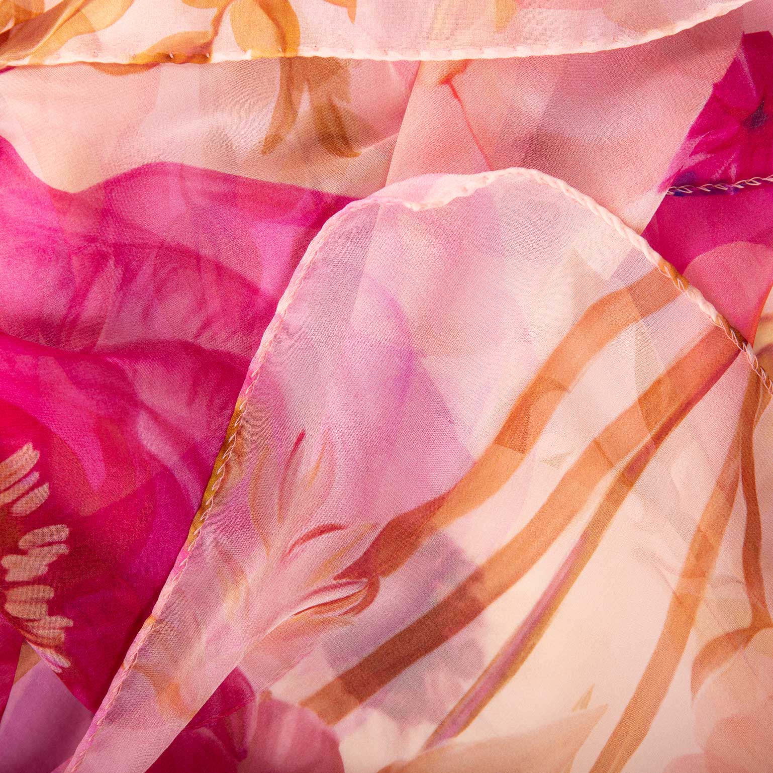 Campo de' Fiori - Long Silk Scarf - Pink - My Men's Shop