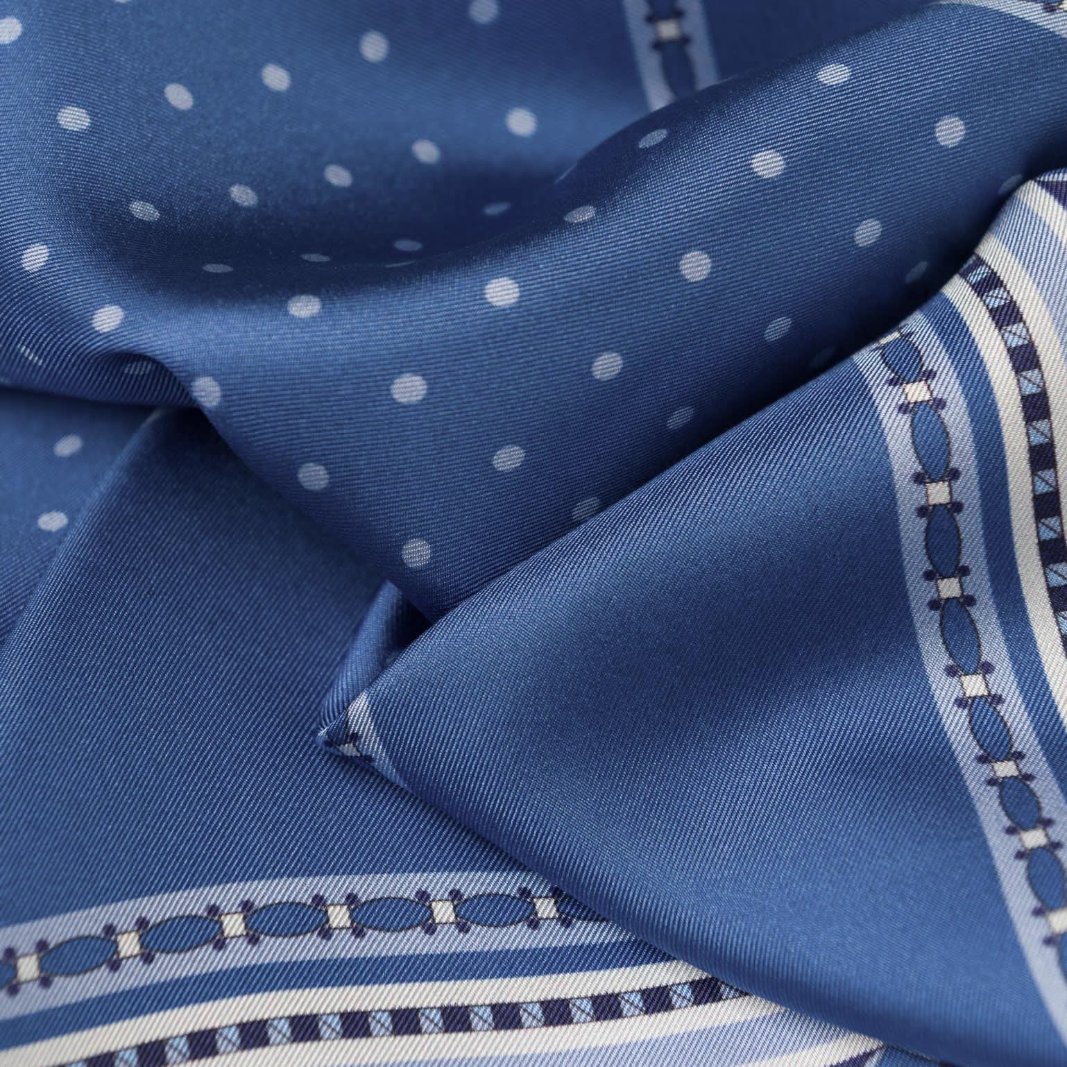 Verona - Silk Neckerchief - Blue - My Men's Shop